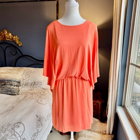 Trina Turk Coral Flowy Mini Dress - Picture 2 of 12